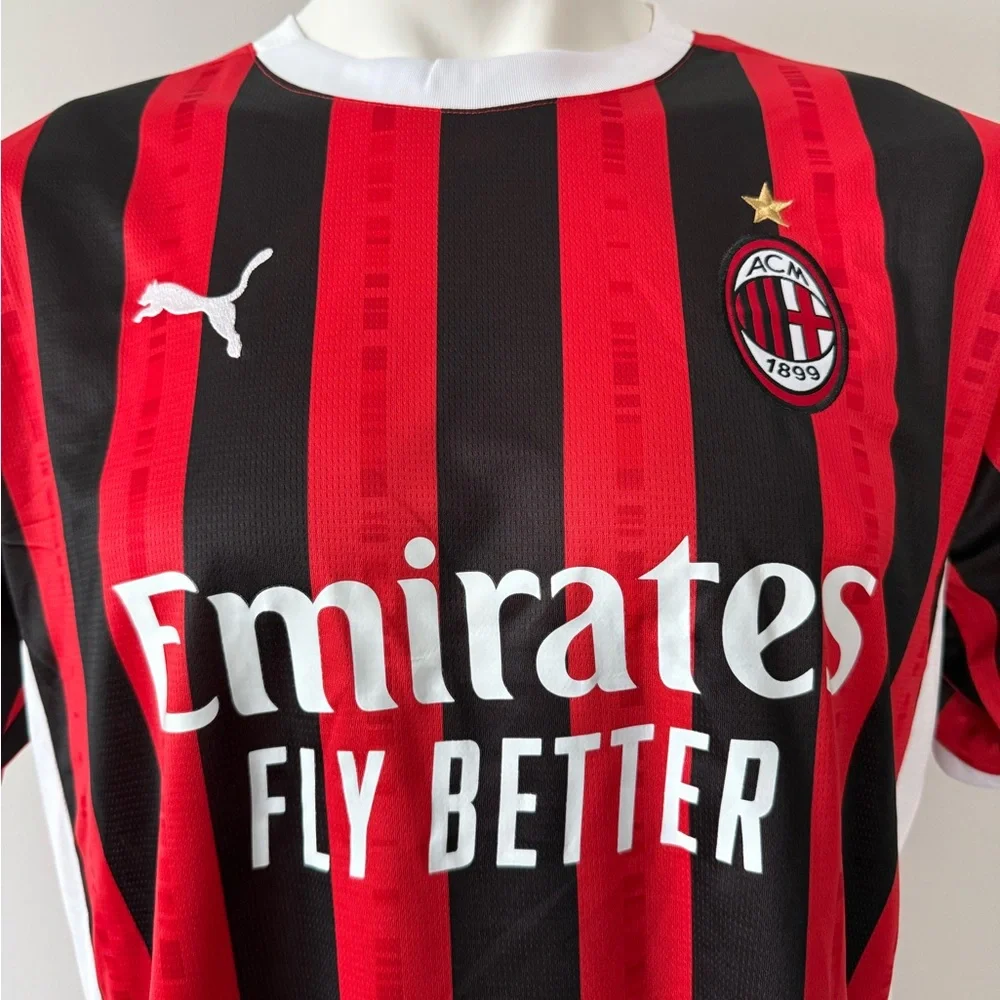 Santiago Gimenez #7 AC Milan New Men’s Serie A Puma Home Soccer Jersey - Picture 2 of 10